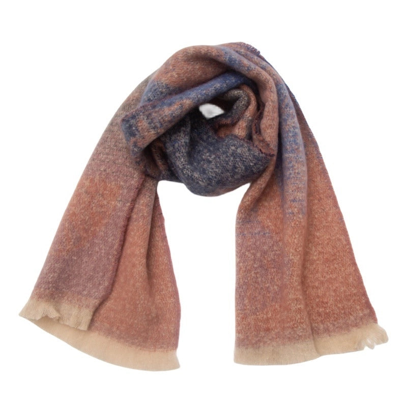 Unisex Casual Minimalist Ginkgo Leaf Polyester Scarf