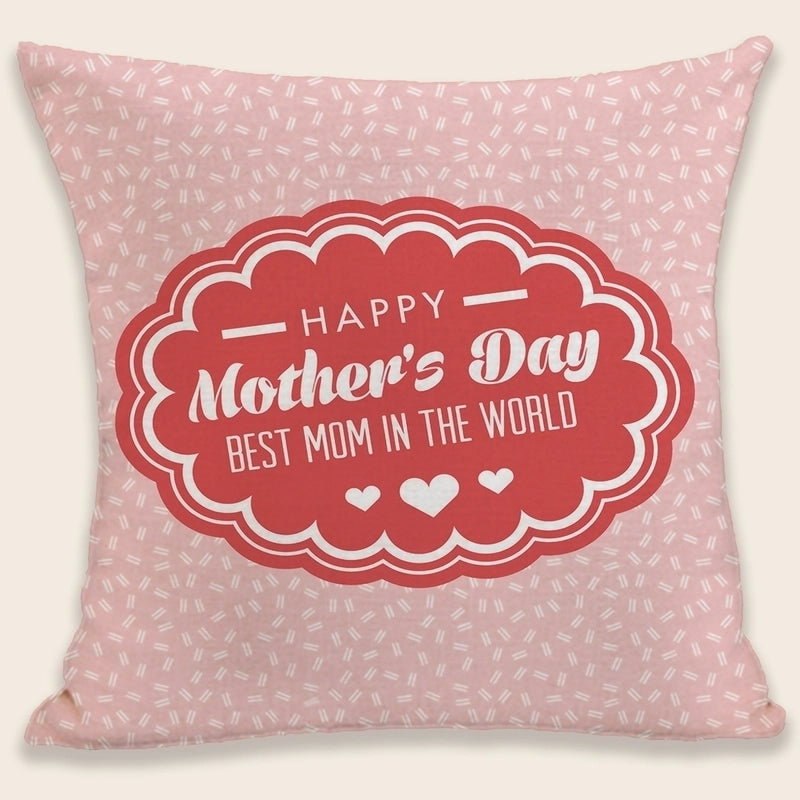 Mama Minimalist Classic Style Letter Plush Pillow Cases