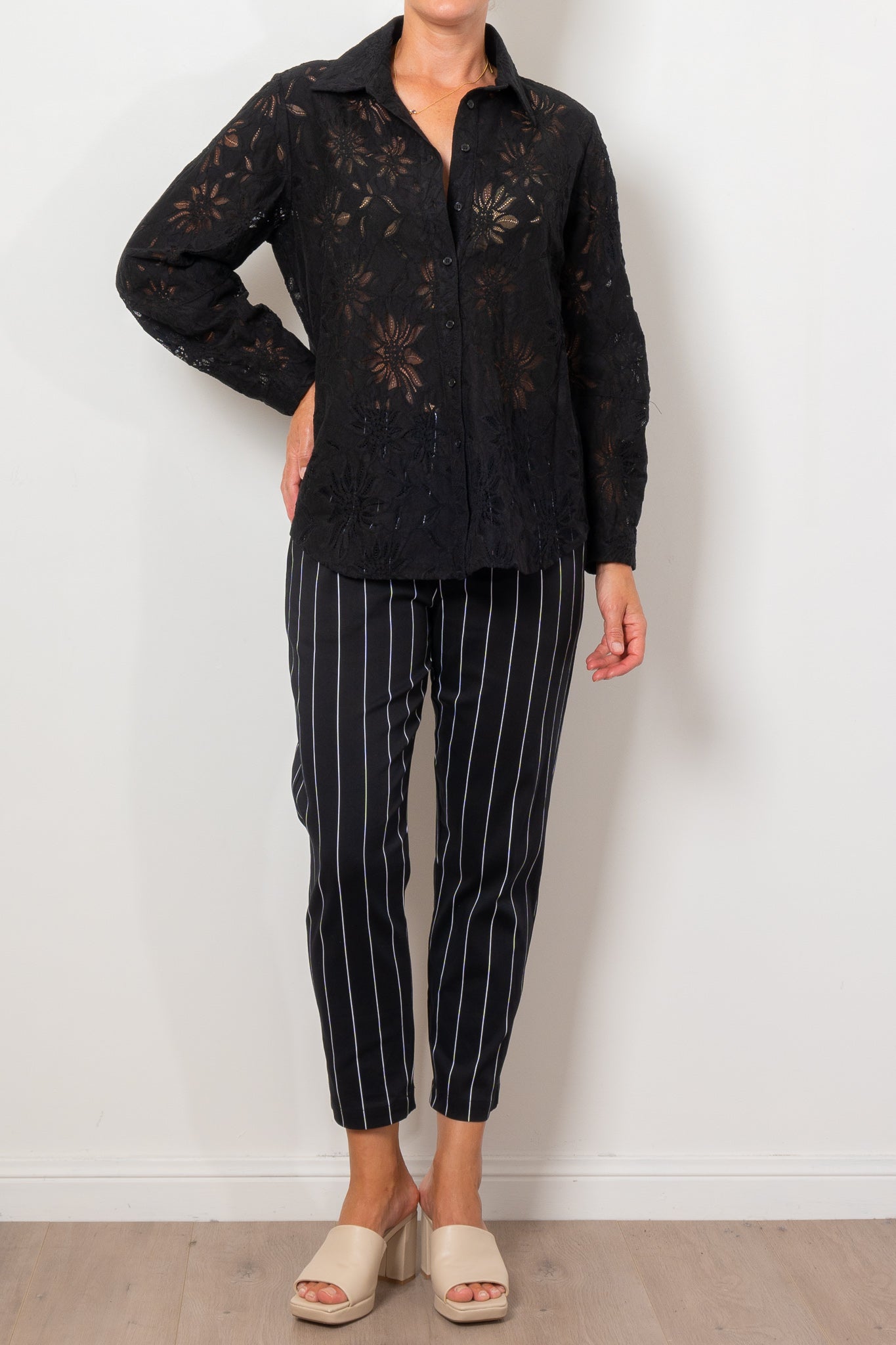 Mela Purdie Dart Shirt Flora Lace