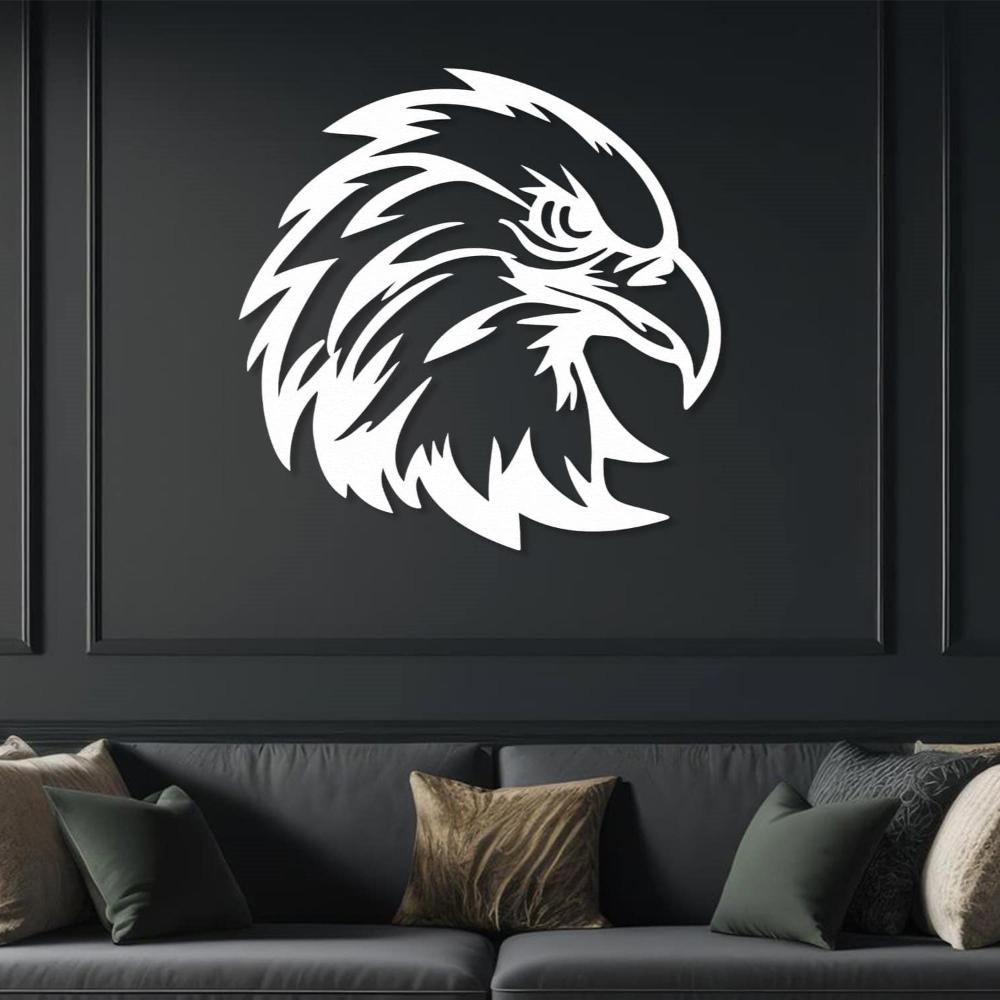 Eagle Head Metal Wall Decor