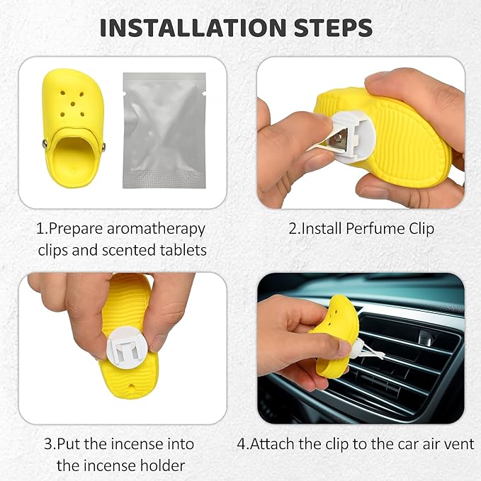 Cute Shoe Car Air Freshener Vent Clips