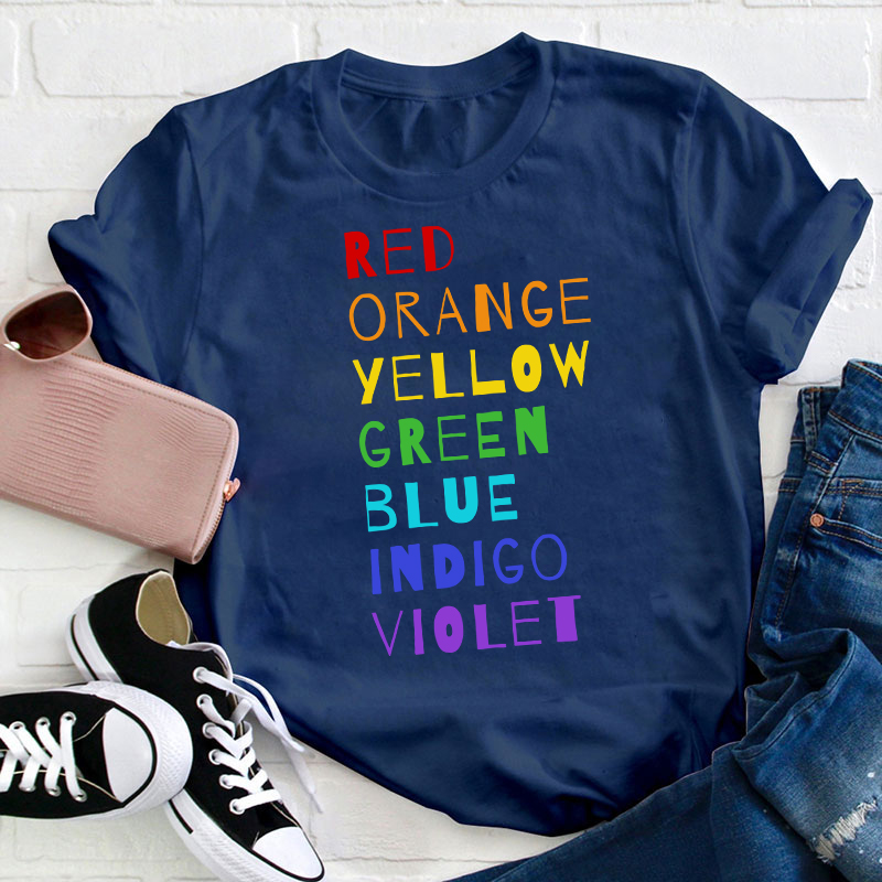 Color Rainbow Art Teacher T-Shirt