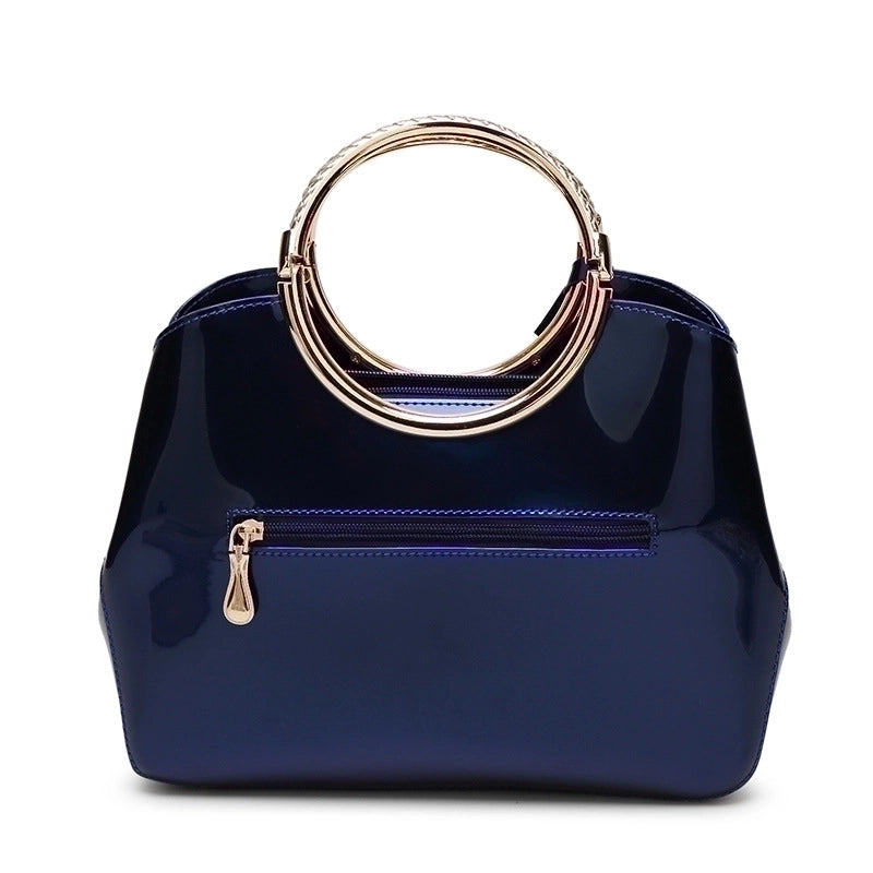 Large Pu Leather Fashion Dome Bag Handbag