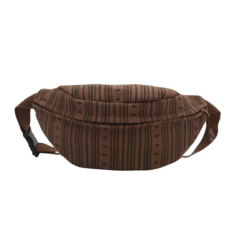 Women's Printing Vintage Style Classic Style Dumpling Shape Zipper Crossbody Bag Fanny Pack