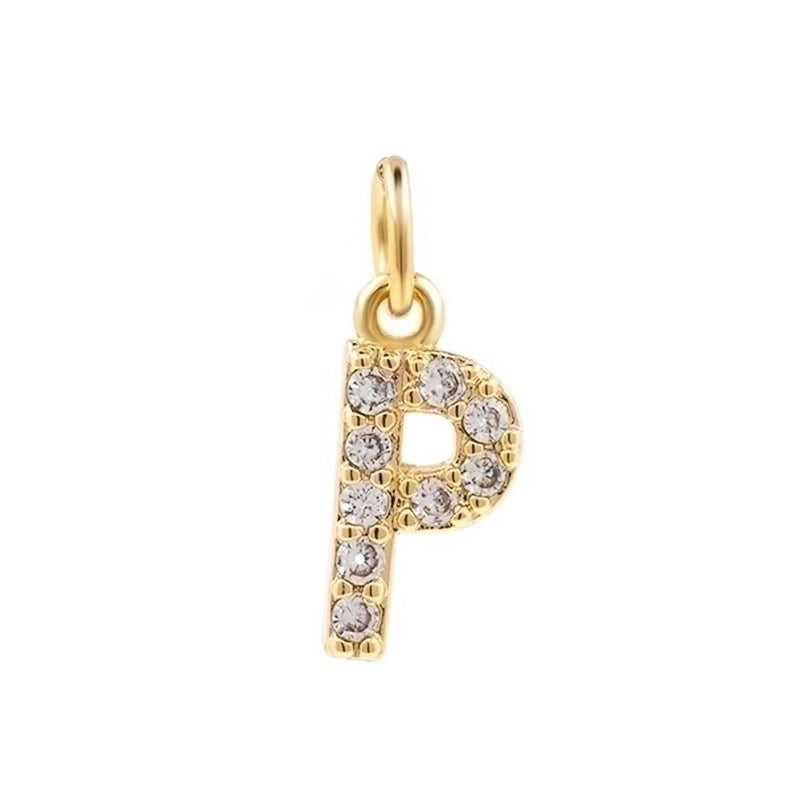 Bohemian Letter Stainless Steel Plating 18k Gold Plated Necklace