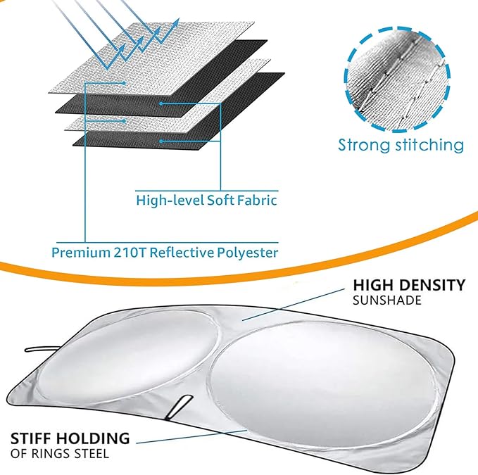 2024 Summer Hot Sale - Car Windshield Sun Shade Cover