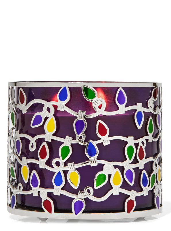 Bath & Body Works Christmas Lights 3-Wick Candle Holder