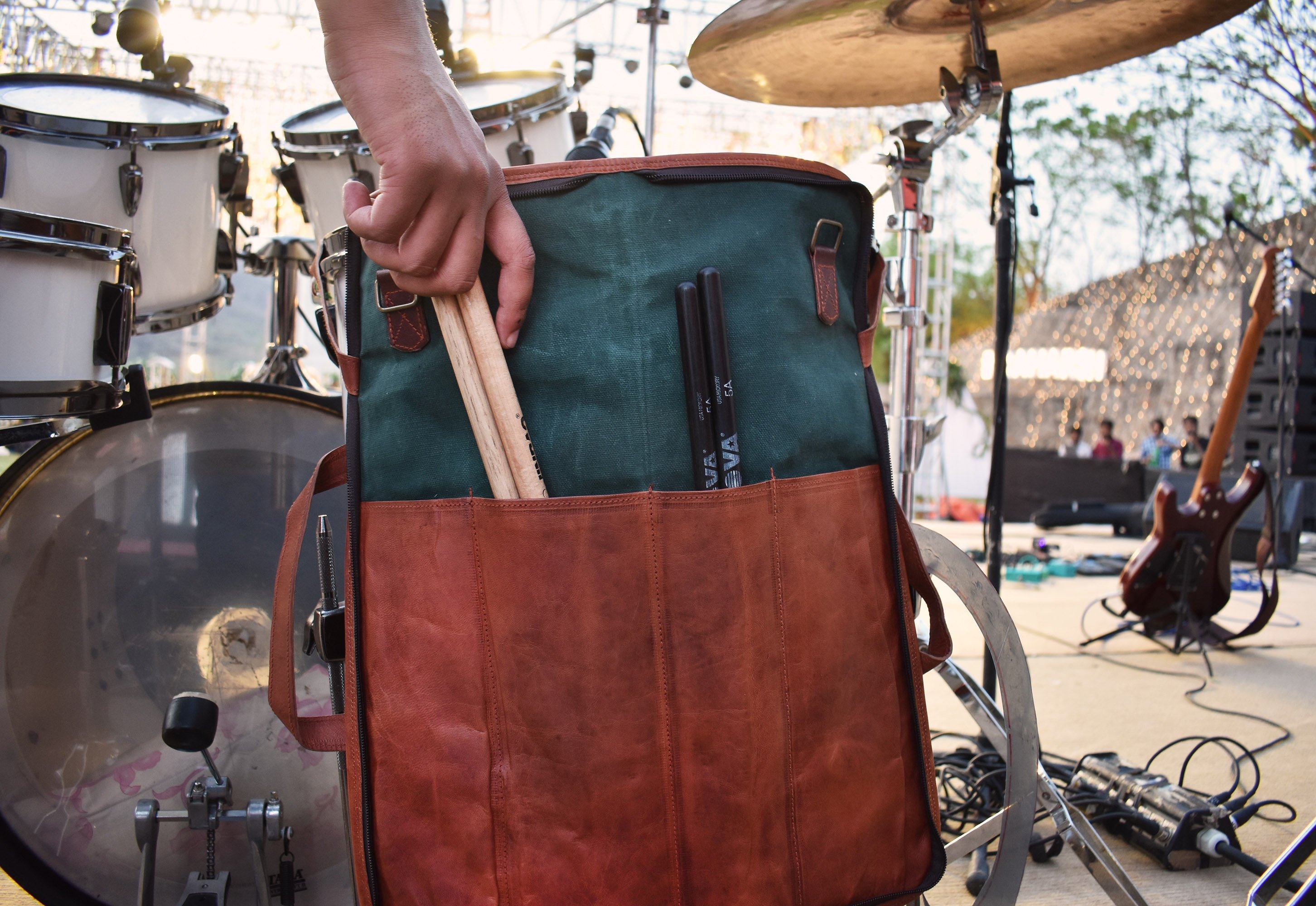 Genuine Leather Drumstick Bag for Drummers
