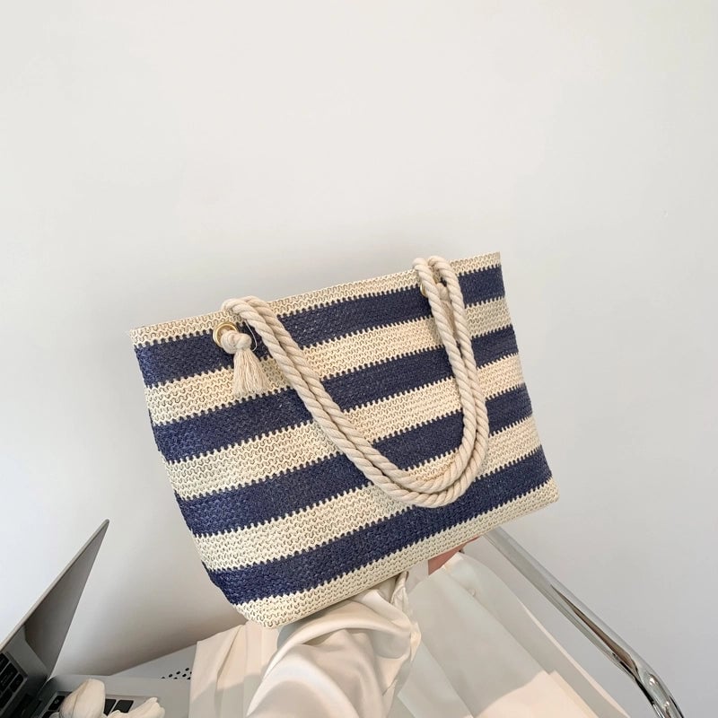 Women's All Seasons Straw Classic Style Shoulder Bag
