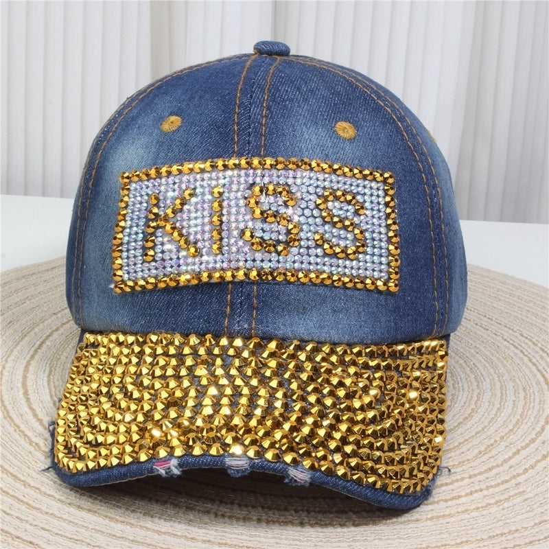Unisex Streetwear Letter Usa Flower Curved Eaves Baseball Cap