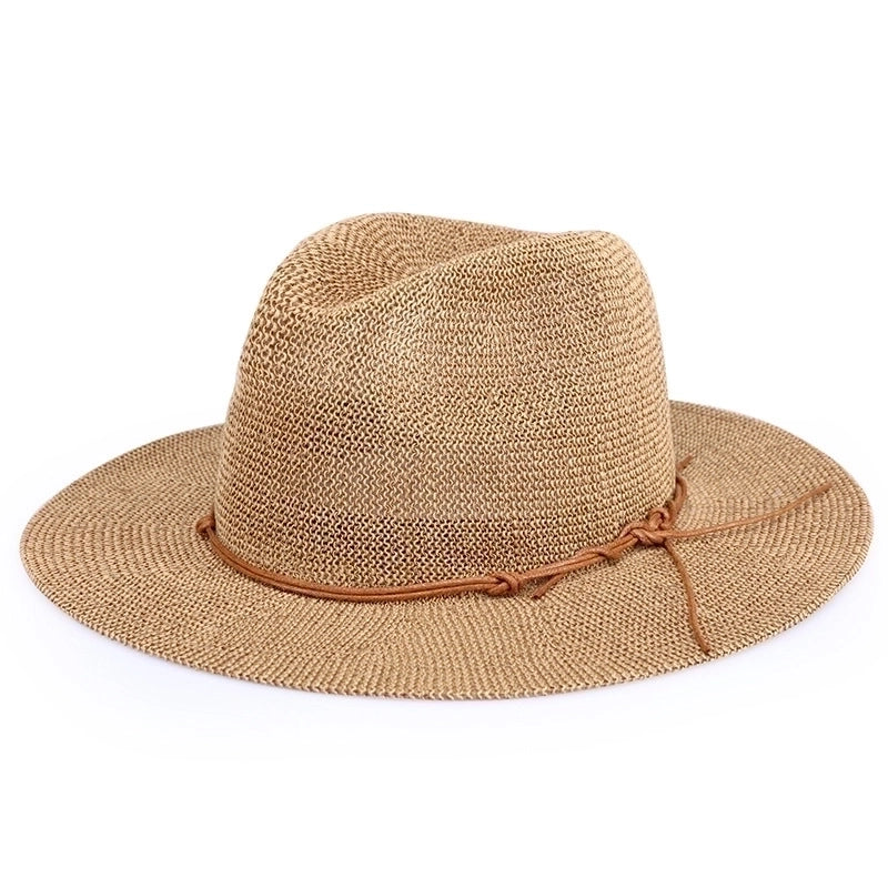 Women's Vintage Style Solid Color Flat Eaves Fedora Hat