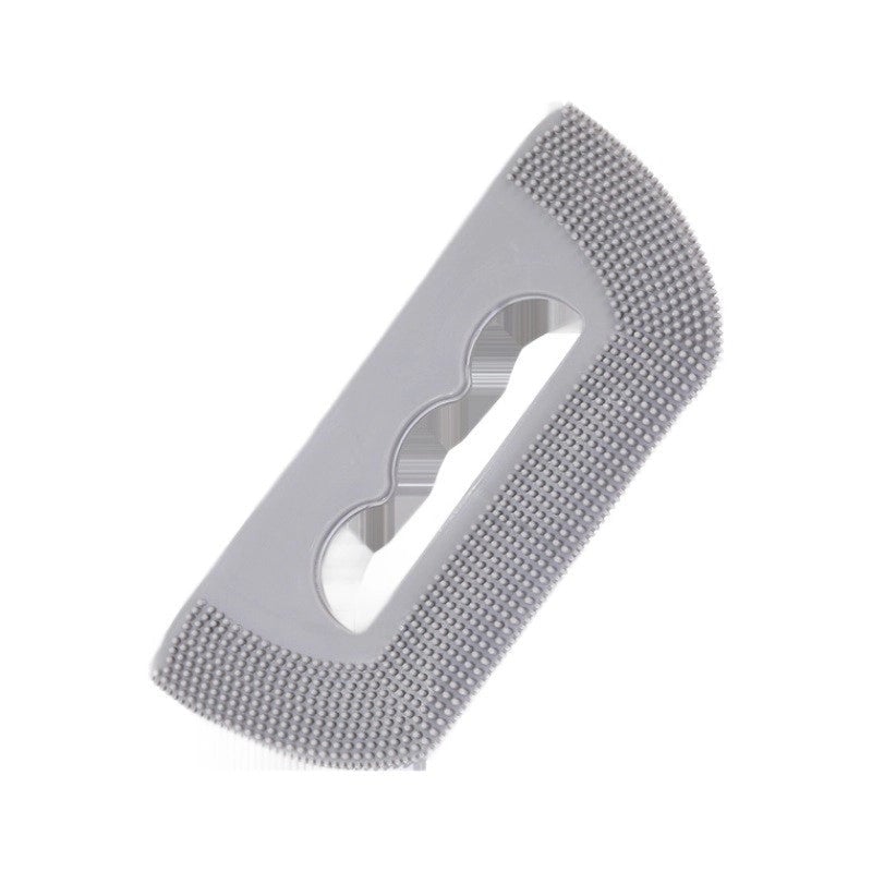 Elegant Minimalist Silica Gel Solid Color Pet Grooming Tools