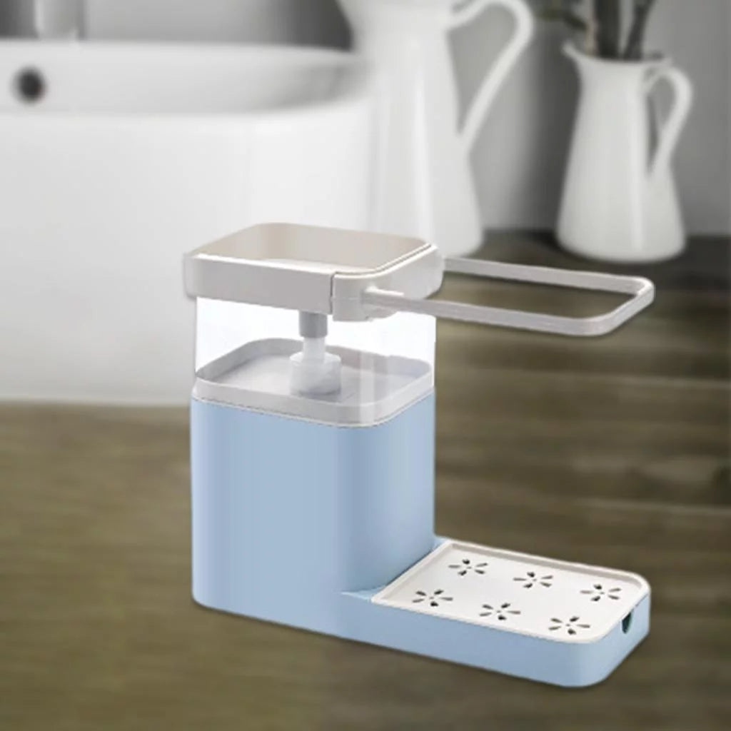 Kitchen Sink Soap Dispenser And Sponge Holder. Soap Dispenser Sponge Scrubber Holder Case