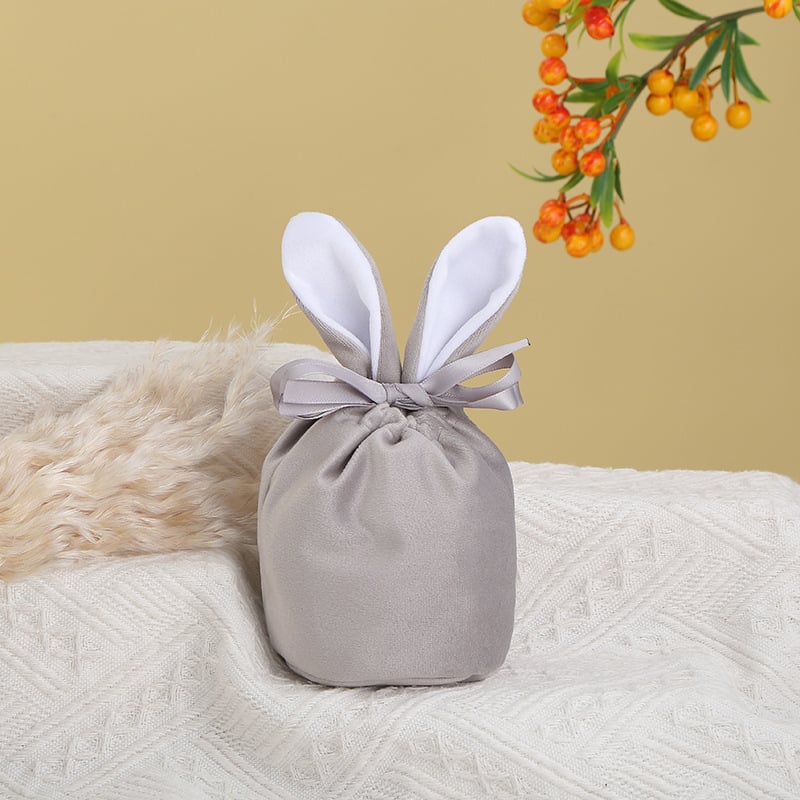 Easter Bunny Velvet Basket