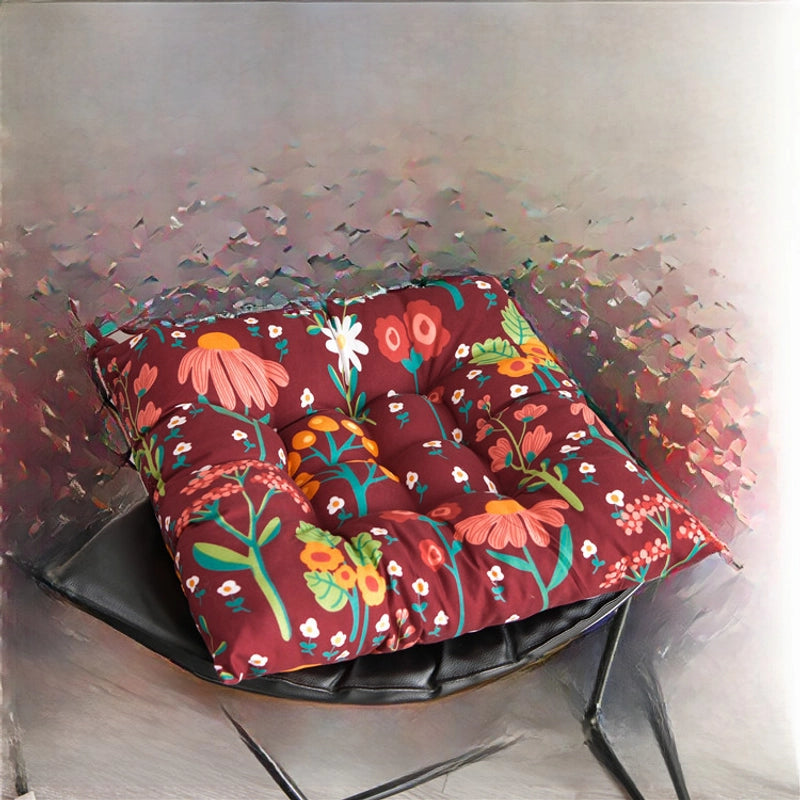 Printed Cushion Thickened Chair Cushion Office Sedentary Seat Cushion Dining Chair Cushion Student Chair Cushion