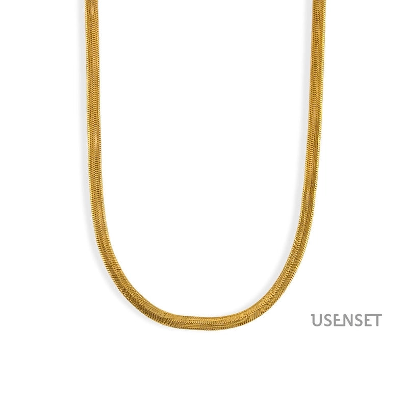 Hip-hop Solid Color Stainless Steel Necklace