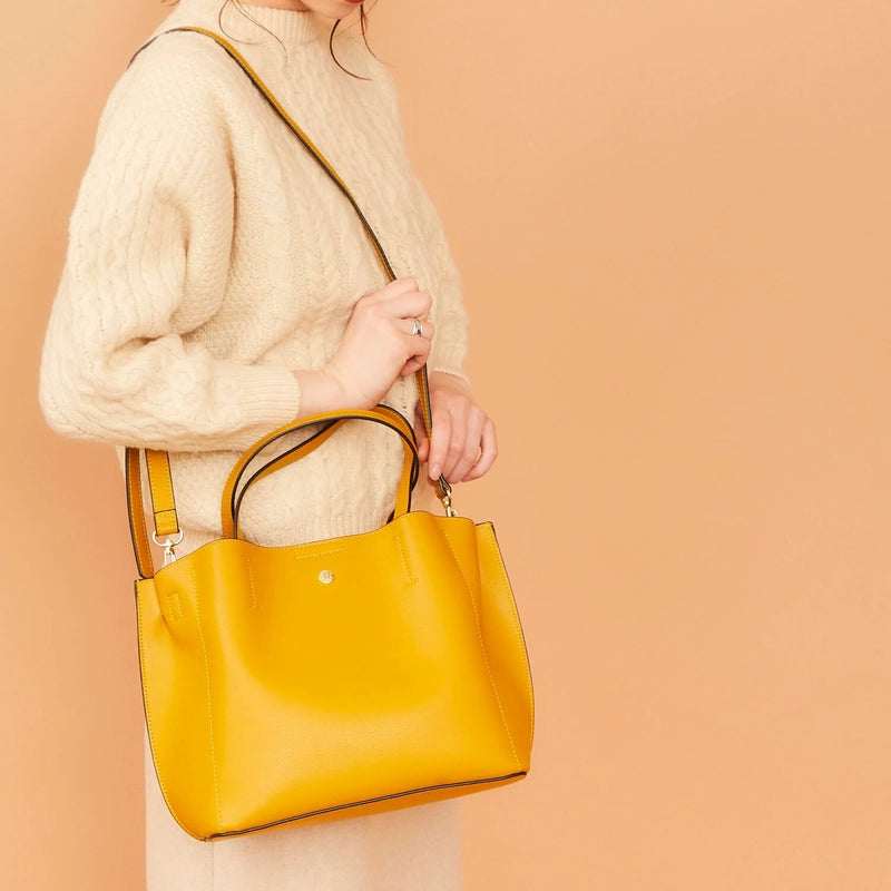 Japanese Lotte Light Fashion PU Crossbody Bag Light Leather Solid Color Shoulder Bag Shopping Portable Medium Women's Bag Printed