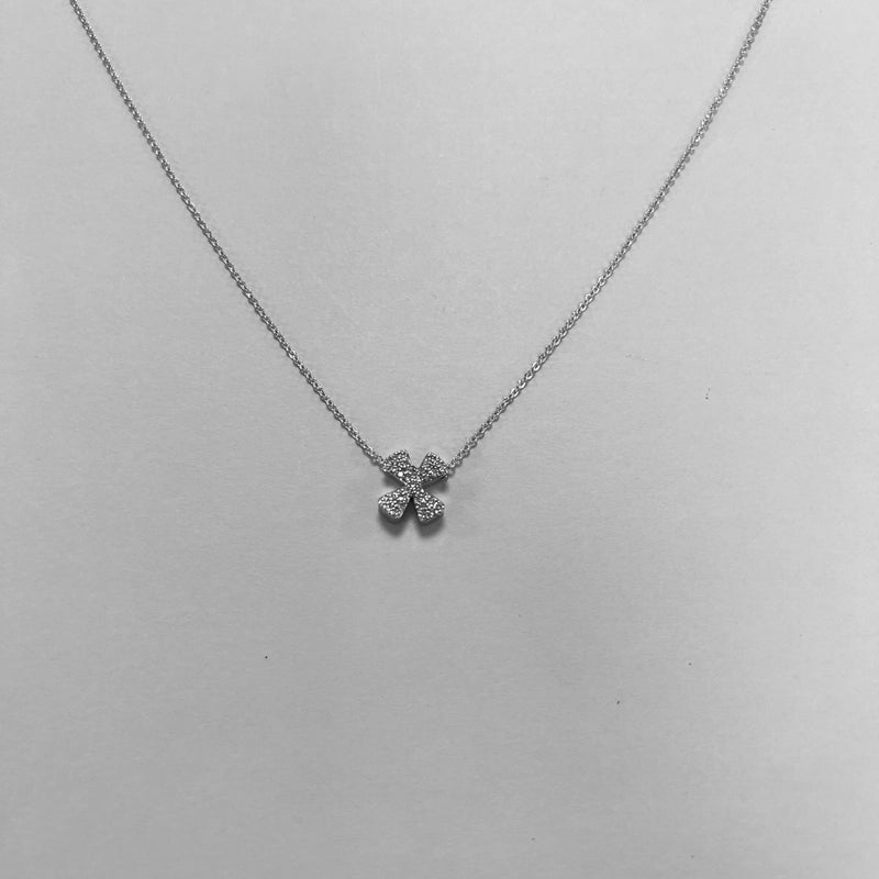 Minimalist Letter Copper Zircon Necklace In Bulk