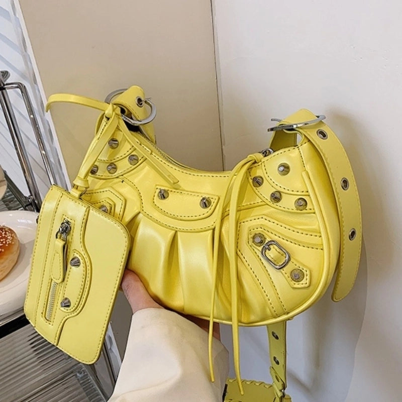 New Fashion Pleated Shoulder Crossbody Dumpling Bag