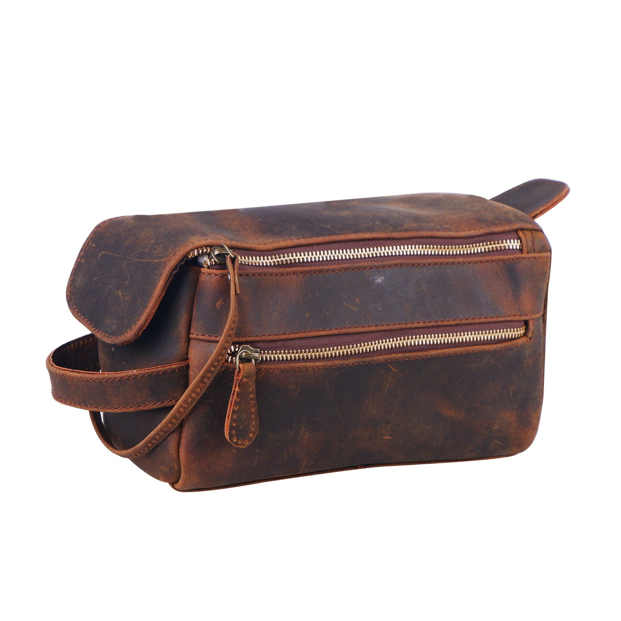 Walnut Travel Dopp Kit