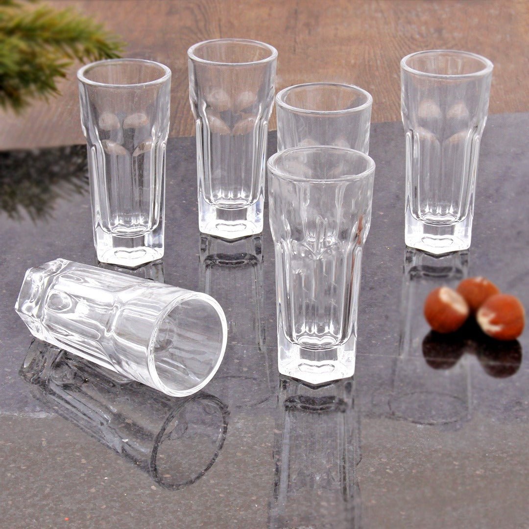 Glass Tall Shots 45ml (6 Shots)