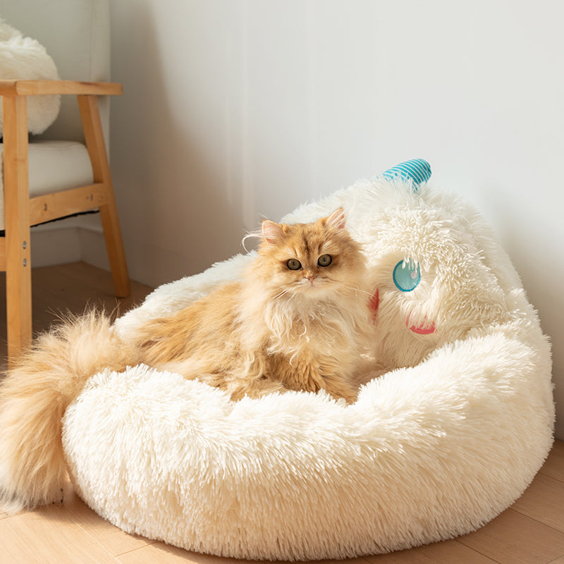 Snow Monster Cat Bed