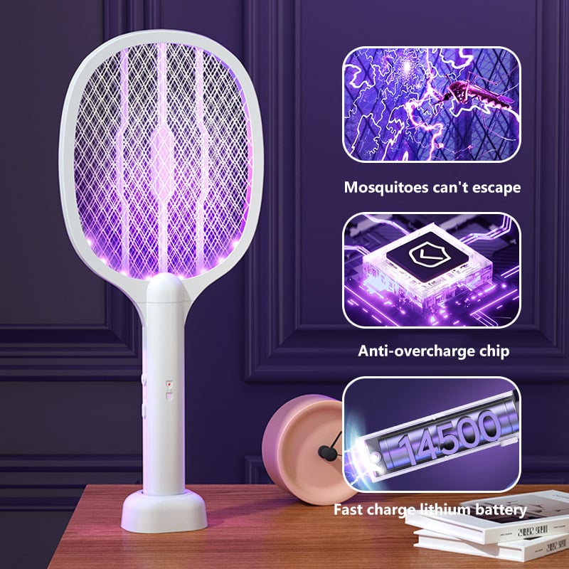 2-in-1 Electric Swatter & Night Mosquito Killing Lamp