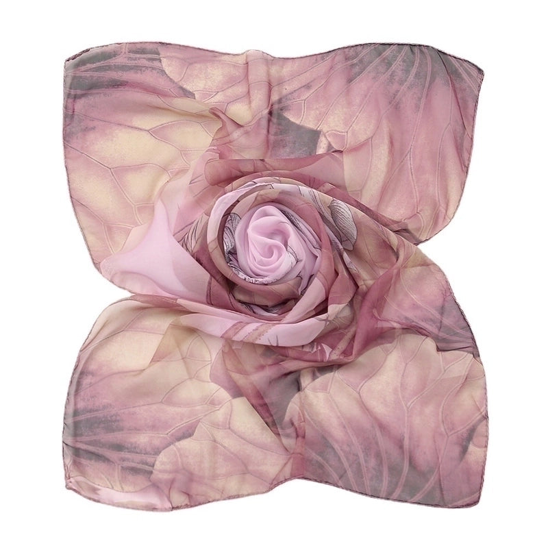Women's Elegant Lady Lotus Chiffon Silk Scarf