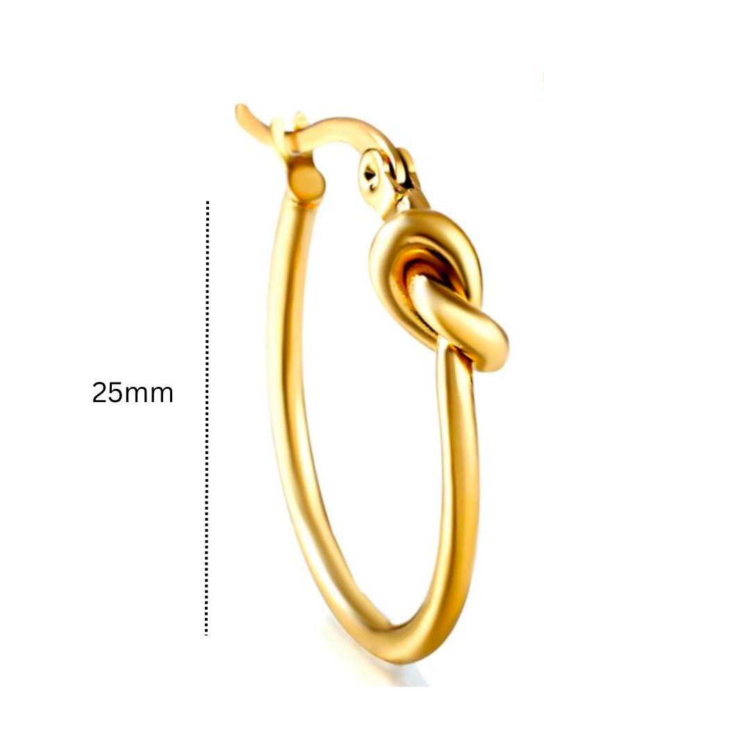 Knotted  hoops - Gold