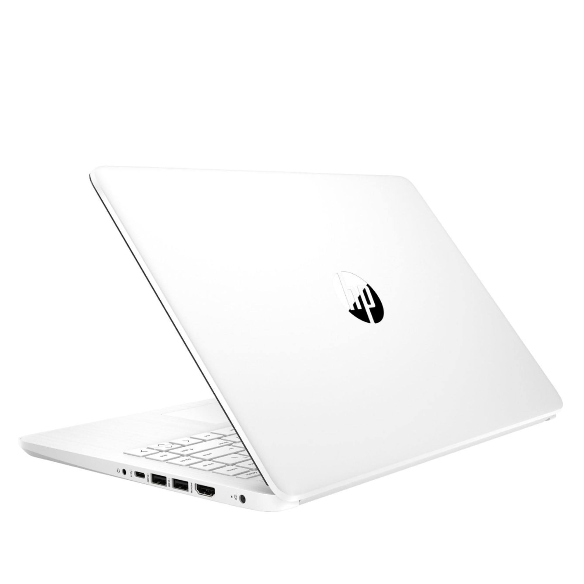 Laptop HP Stream 14 pulgadas, procesador Intel Celeron, memoria de 8 GB, almacenamiento eMMC de 64 GB, carga rápida, HDMI, batería dura hasta 11 horas, Office 365 1 año, Win11 S, microfibra