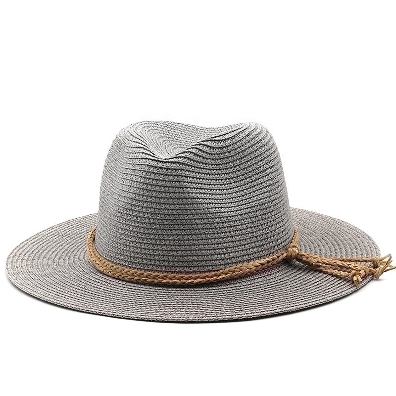Women's Minimalist Classic Style Bow Knot Flat Eaves Straw Hat