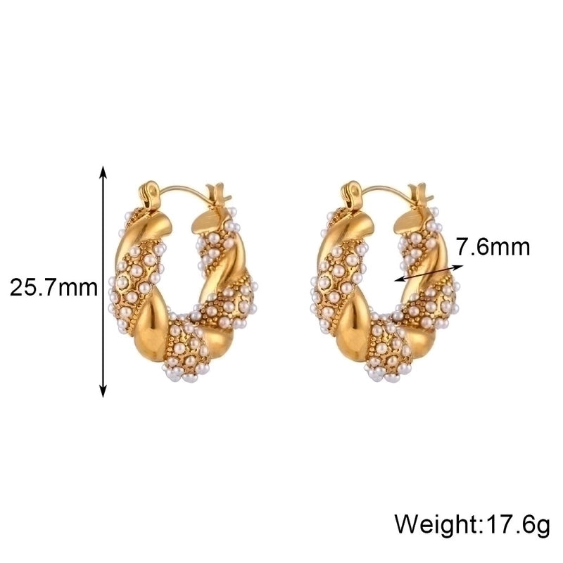 Basic Minimalist Classic Style Geometric 304 Stainless Steel 18K Gold Plated Necklace