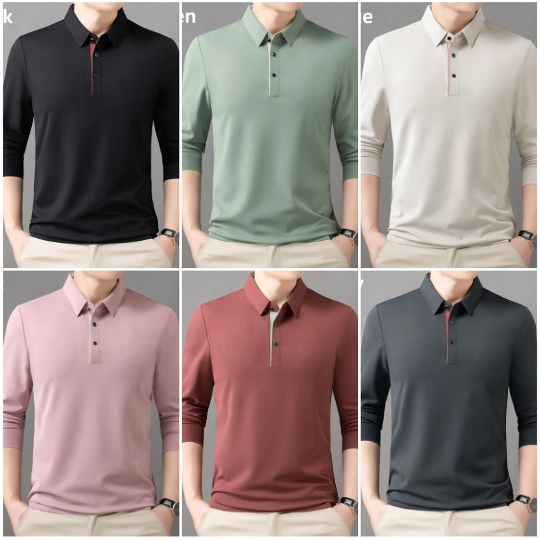 🔥HOT SALE 49% OFF🔥Men's Solid Lapel Button Down Shirts