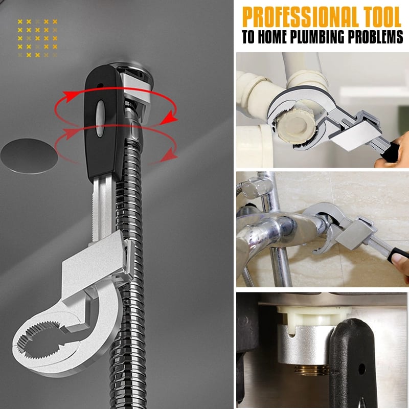 🔥Last Day Sale 49% OFF🔥2023 New Multifunctional Adjustable Double-ended Wrench Tool