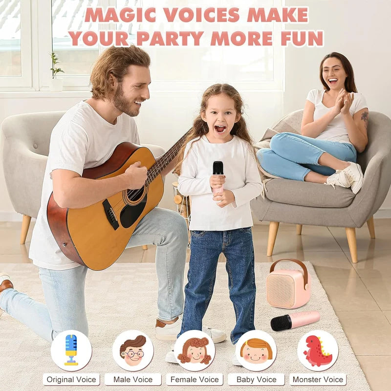 🔥Last Day Promotion 49% OFF -🎁Mini Karaoke Machine with Wireless Microphones