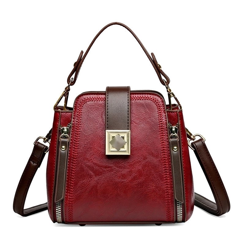 Women's Medium All Seasons Pu Leather Vintage Style Handbag