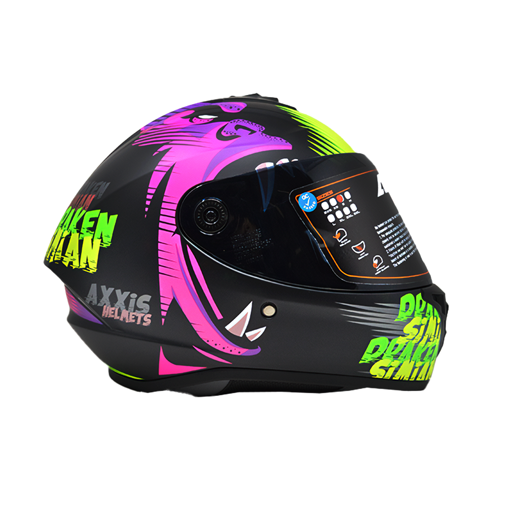 Casco Axxis Draken Simian Negro