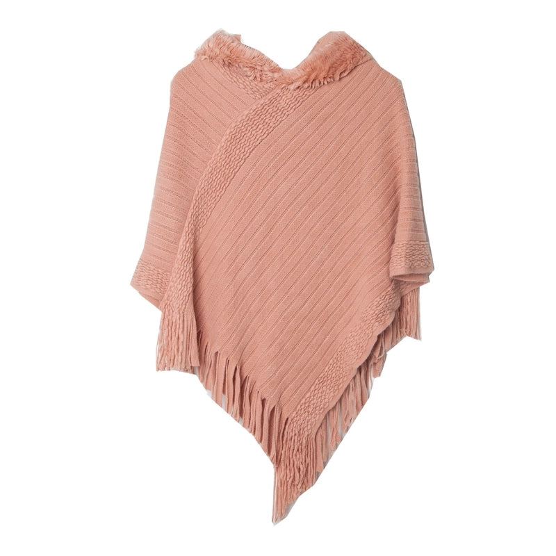 Women's Streetwear Solid Color Acrylic Tassel Shawl