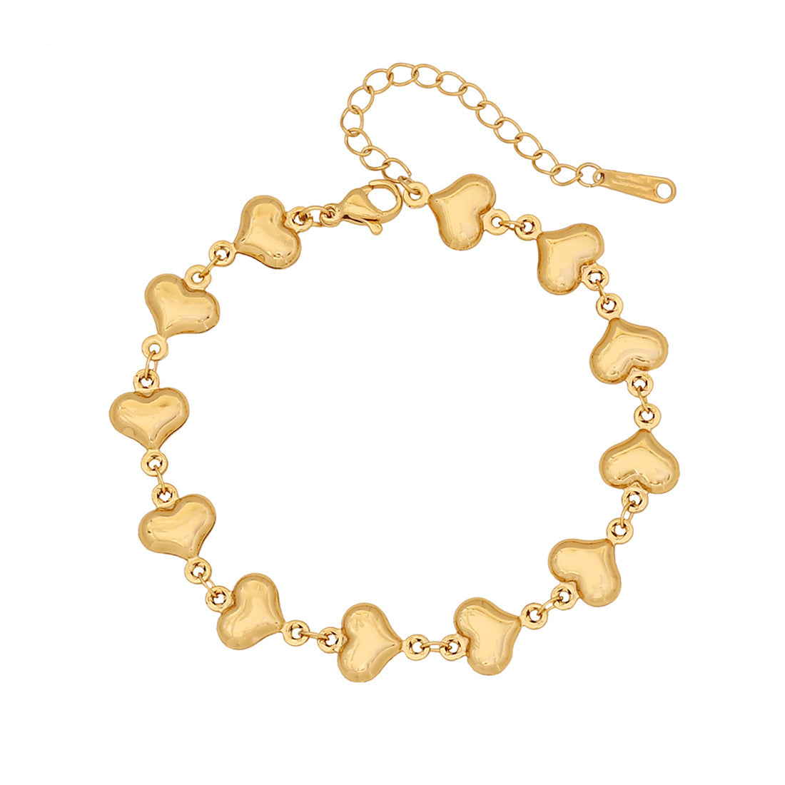 Love Flower Stainless Steel Bracelet Scallop Water Drop Cross Bracelet B616