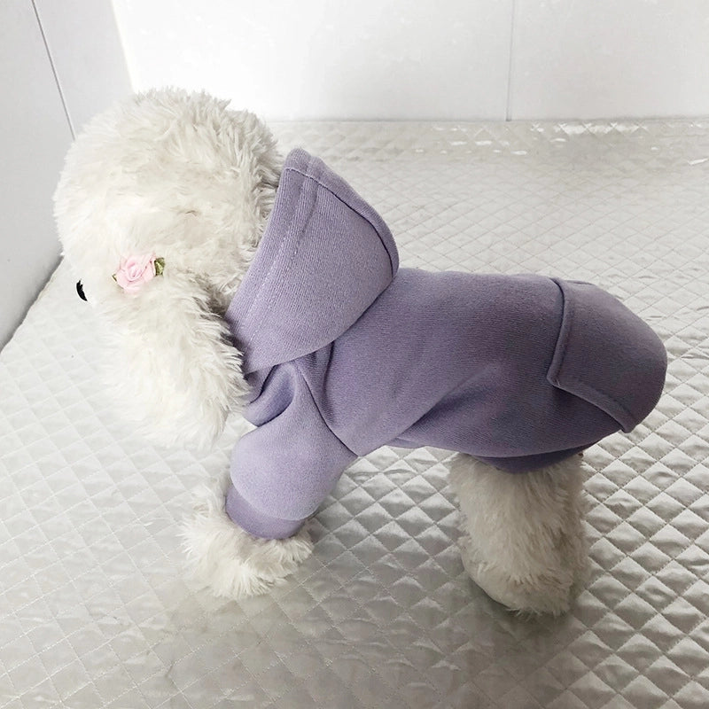 British Style Cotton Solid Color Pet Clothing