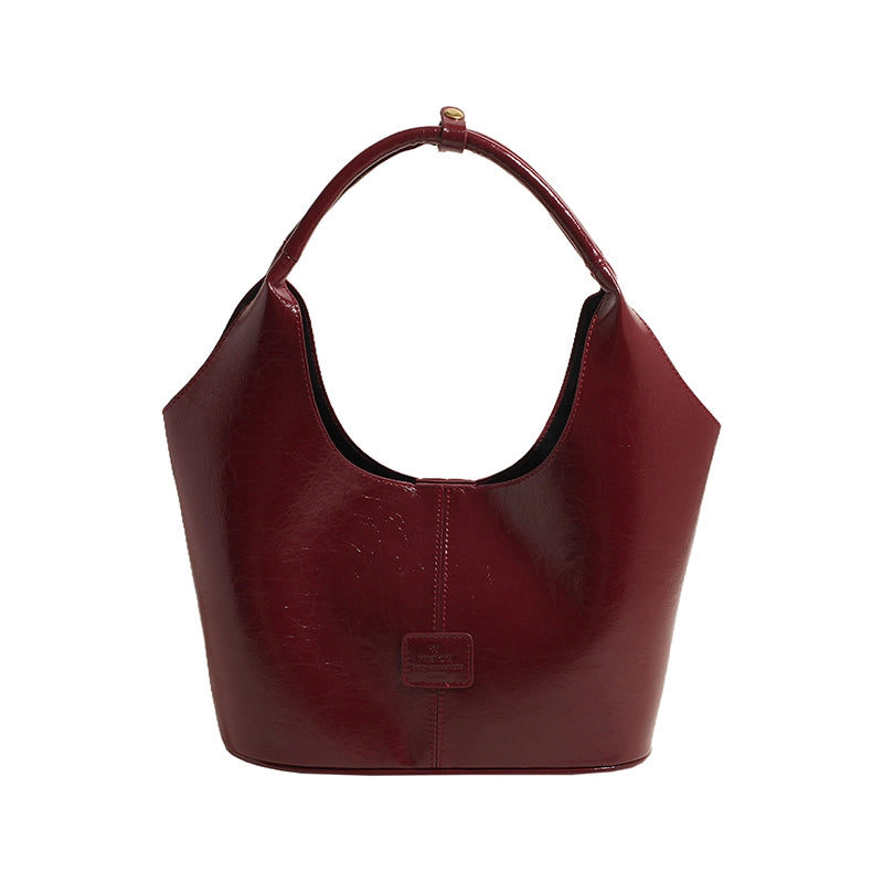 Women's Pu Leather Solid Color Streetwear Square Magnetic Buckle Shoulder Bag