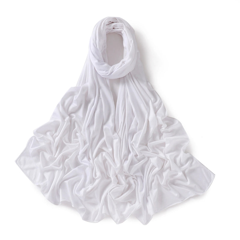 56 Color Optional Jersey Solid Color Mercerized Cotton Scarf Modal Long Scarf Jersey Cover Head Turban