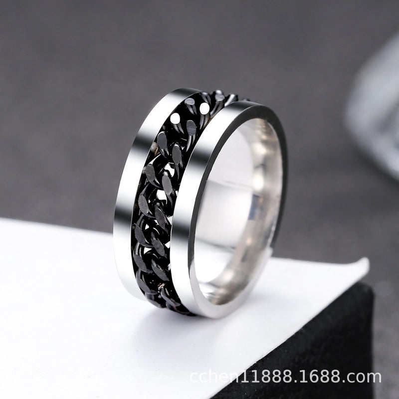 Minimalist Geometric Stainless Steel Rings