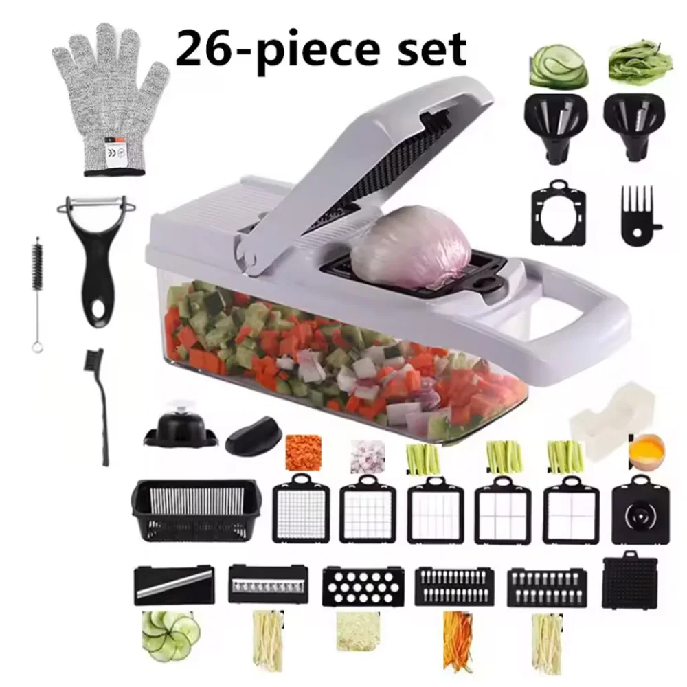 Ama 2024 Kitchen Vegetable Chopper Slicer cheese Grater Multifunctional Mandoline Cutter Useful thing Female Kitchen Accessories