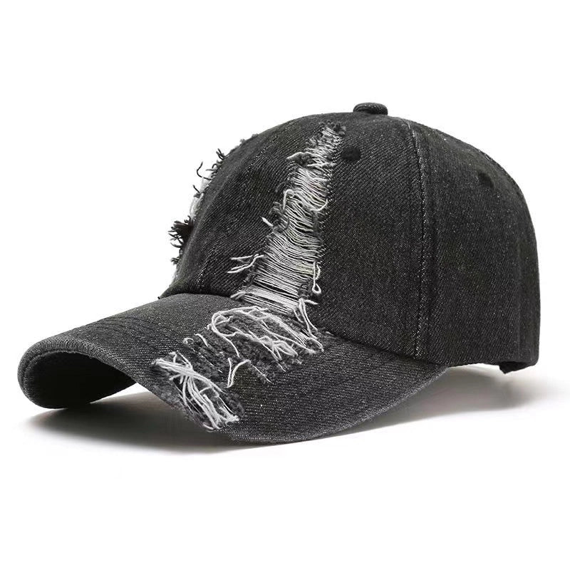 Men's Hip-hop Retro Solid Color Curved Eaves Baseball Cap