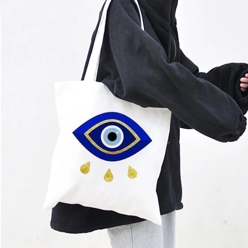 Women's Devil's Eye Cute Funny Shopping Bags