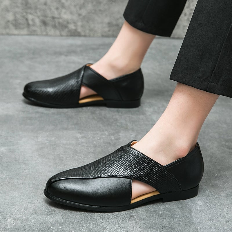 Men's Casual Leather Sandals Shoes (In stock)