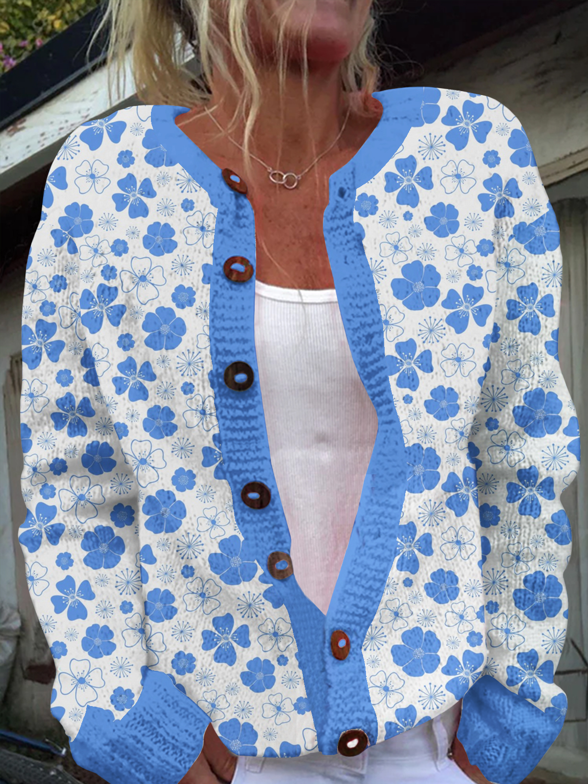 Women's Diabetes Awareness Art Print Sweater Jacket