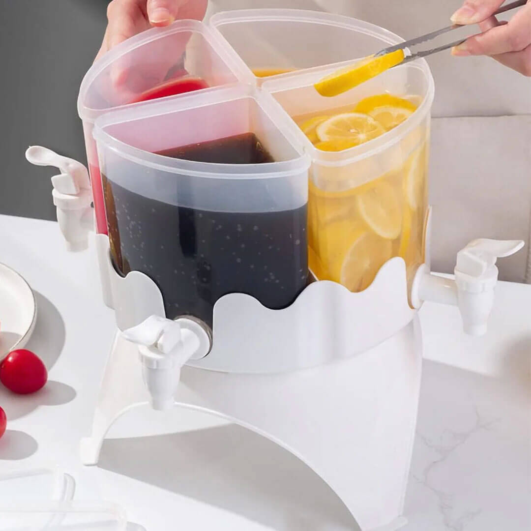 Rotating Cold Beverage Dispenser (4L. 4 Grid)