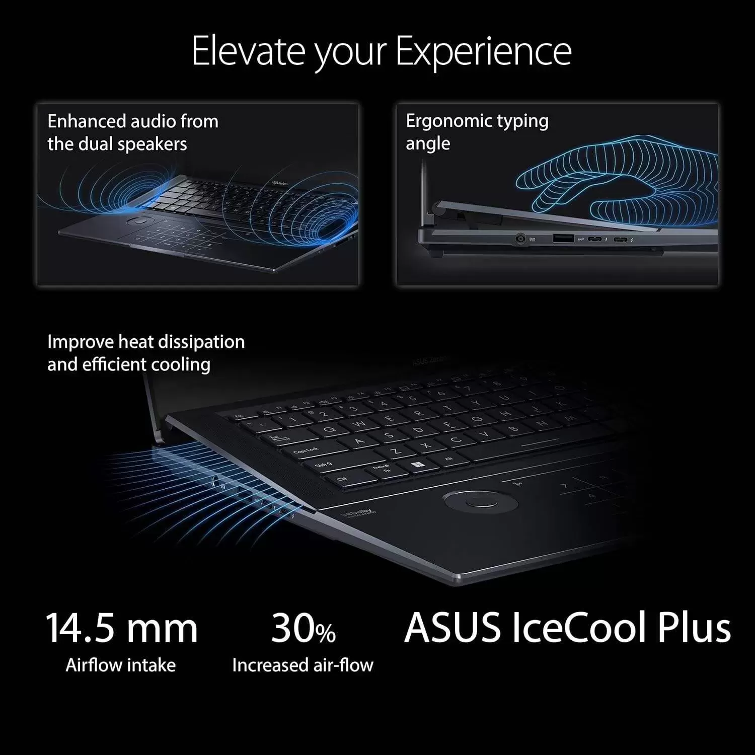 ASUS ZenBook Pro 16X OLED 16 inch 4K OLED 16:10 Touch Display, ASUS Dial, Intel Core i9-12900H, 32GB, 2TB, GeForce RTX 3060 GPU, Windows 11 Pro, Tech Black, UX7602ZM-XB96T